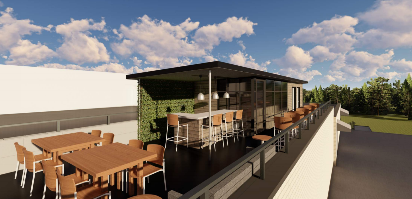 West End rooftop wine bar